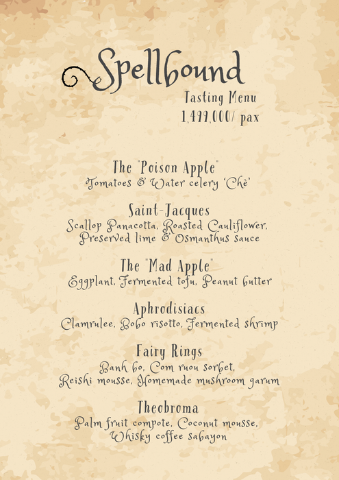 Spellbound Tasting Menu (per guest)